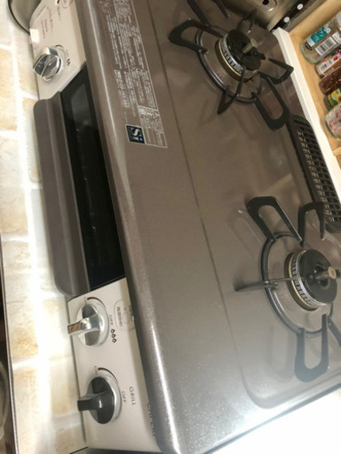 パロマ　ガスコンロ　カフェリ　都市ガス　二口