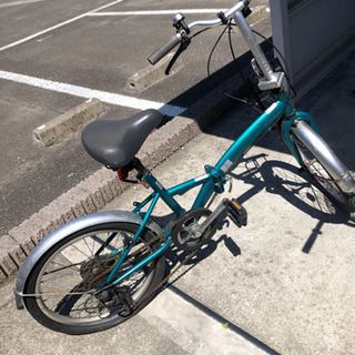 (お話中)折り畳み自転車　早め希望　パンク？してます　