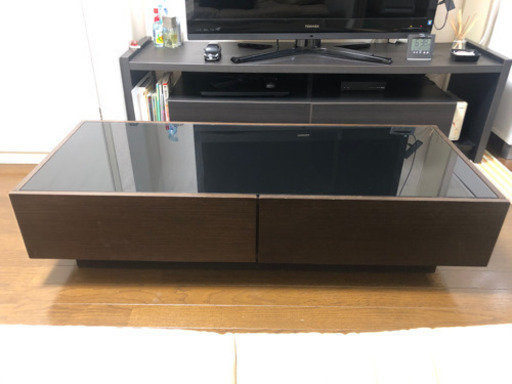 決まりました❗️インテリア　黒ガラスローテーブル　決まりました❗️