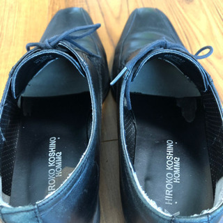 価格交渉可: 革靴 黒 25.5cm HIROKO KOSHINO HOMME の画像