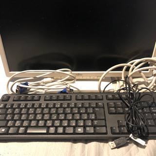 富士通　19型液晶　キーボードセット