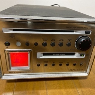 無料で差し上げます！KENWOOD MDコンポ　CDスロットイン...