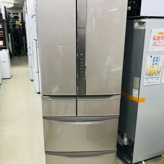 「リサイクルショップどりーむ荒田店」　3206　冷蔵庫　HITACHI　2019年製　！新品価格約15万円！大容量505L！　製氷OK　ヘコミあり　「3か月の保証付き」の画像