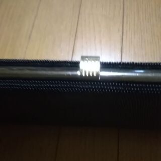 ビーズ　クラッチバッグ　フォーマル　未使用　黒　手工芸品の画像