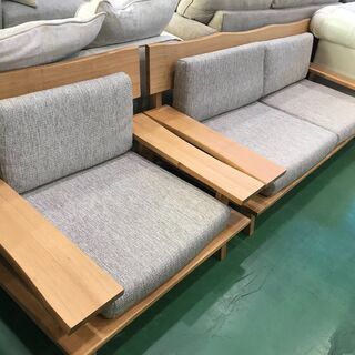 【愛品館八千代店】ニトリ  和風　3人掛ソファ+1人掛ソファ【愛八SF】