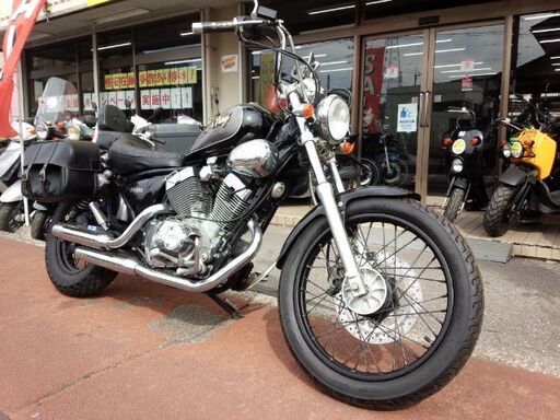 NO.3783　ＸＶ２５０ビラーゴ　空冷Ｖツイン２５０ｃｃ　サイドバック付き　ブラック＆シルバー　☆彡