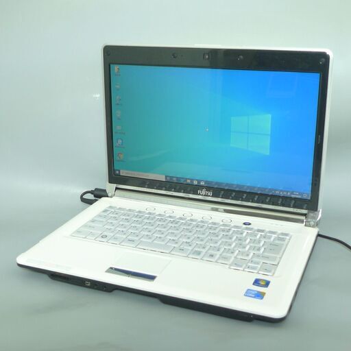 送料無料 1台限定 ホワイト限定品 ノートパソコン 中古良品 14型 富士通 LH700/3A Core i3 4GB 500GB DVDRW 無線LAN カメラ Win10 Office