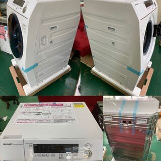 ★極美品★SHARP ドラム式洗濯機 ES-H10E 洗濯 10kg 乾燥 6kg 2020年 高年式 右開き 生活家電の画像