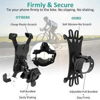 【新品・未使用】自転車用 360° スマホホルダーの画像