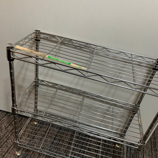 3段スチール棚　キッチンや小物入れにの画像