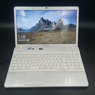 SONY VAIO 高速新品SSD256G搭載　メモリ4G 　CD/DVDブルーレイ読み書き　高輝度/VAIOディスプレイ　　Webカメラ　Wifi対応 最新Windows10搭載 