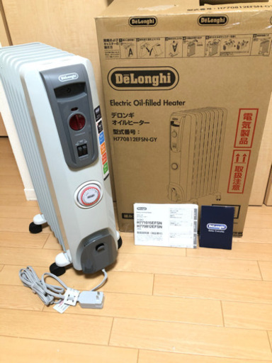 【美品】デロンギオイルヒーター　H770812EFSN-GY