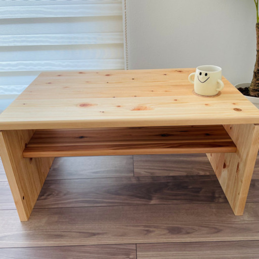 決まりました/檜無垢材ローテーブル(杉無垢材)