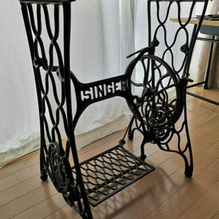 昭和レトロ　シンガーミシンテーブルの画像