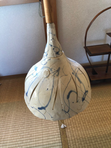 陶器　電気　ランプ