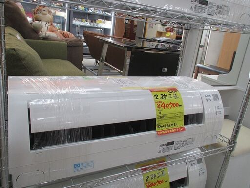 ID:G966338　三菱　ルームエアコン２．２ｋ（６～９畳用）④