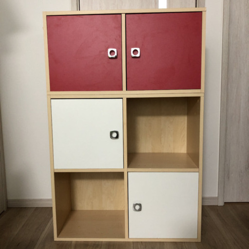 デンマーク製　都倉インターナショナ　sp@ze ユニットボックス　北欧　2つセット木扉4枚付き