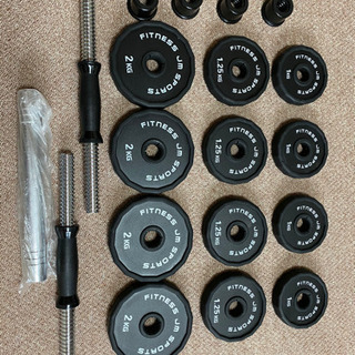 1台2役 ダンベル バーベル純鋼製20kgセット 10kgx2