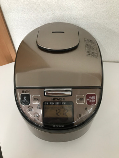動作確認済み。 2016年製 日立圧力IHジャー炊飯器 RZ-TD10KSJ 5.5合炊き