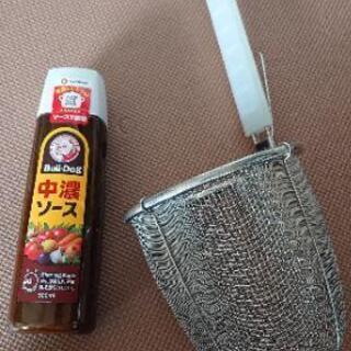 麺用水切りざるの画像