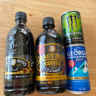 コーヒーとエナジードリンクの画像