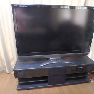 値下げ！SHARP 液晶テレビ LC-52DX2とシアターラック...