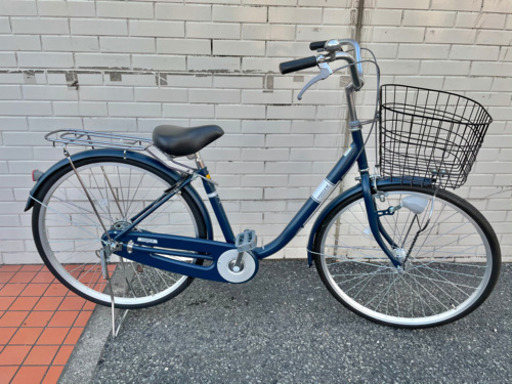 GM482【中古美品】2020年製　自転車　26インチ　オートライト　ギヤなし　青　ブルー　ママチャリ　カゴ付き　通勤　サイクリング　通学　リサイクルショップ　ケイラック朝霞田島店　ケイラック　埼玉県　朝霞市　田島　和光市　志木市　新座市　富士見市　ふじみ野市　三芳町　戸田市　蕨市　さいたま市(岩槻以外)　川越市　所沢市　上尾市　東京都　板橋区　練馬区　清瀬市