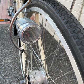 GM483 自転車　ギヤ付　オートライト　26インチ　ホワイト　白　通勤　通学　サイクリング　ママチャリ　リサイクルショップ　ケイラック朝霞田島店　ケイラック　埼玉県　朝霞市　田島　和光市　志木市　新座市　富士見市　ふじみ野市　三芳町　戸田市　蕨市　さいたま市(岩槻以外)　川越市　所沢市　上尾市　東京都　板橋区　練馬区　清瀬市 GM483 自転車 ギヤ付 オートライト 26インチ ホワイト 白 通勤 通学