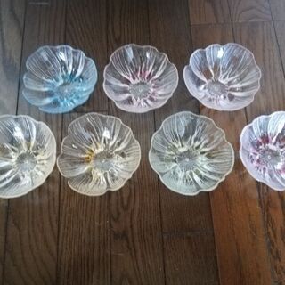 未使用品！　ガラス　小鉢　7点セット
