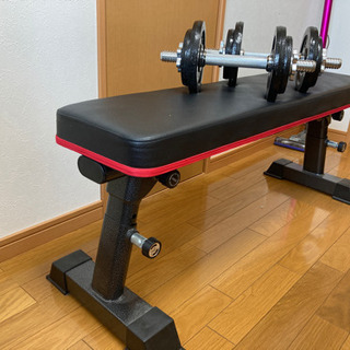 トレーニングベンチ、ダンベル10kg×2