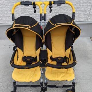 【商談中】アップリカ　双子用ベビーカーの画像
