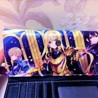 No,0057 新品　未使用品 ソードアートオンライン　SAO　 キリト　ユージオ　アリス　アスナ　ウォレット　長財布　アニメの画像