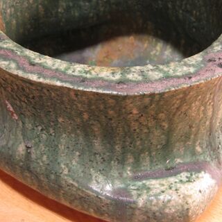 珍品　ひろ窯　藤井敬之・作　習作・緑釉大花入　新品未使用の画像