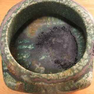 珍品　ひろ窯　藤井敬之・作　習作・緑釉大花入　新品未使用の画像