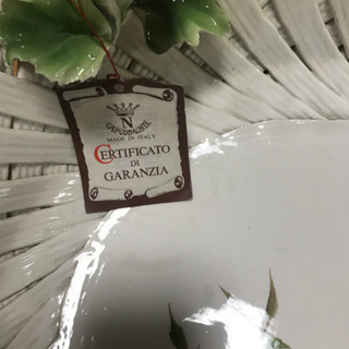 イタリア製　陶磁器　楕円形の画像