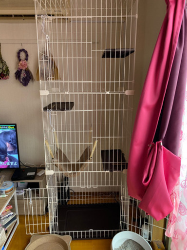 猫用ケージ3段