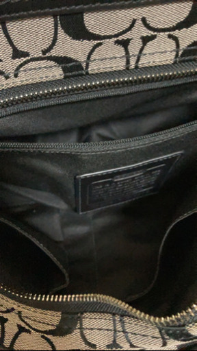 4MKO278  COACH グレー 黒 トートバッグ コーチ