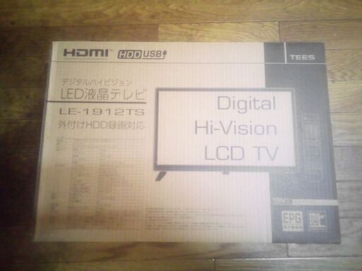 TEES 19型LED液晶テレビ　新品未使用未開封