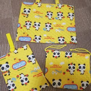 【新品】手さげ、くつ入れ、巾着のセット