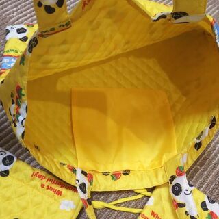 【新品】手さげ、くつ入れ、巾着のセットの画像