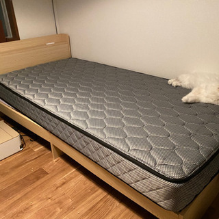 シングルベッド　マットレス付き　ほぼ未使用の画像