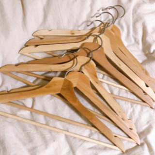 木のハンガー7本セット