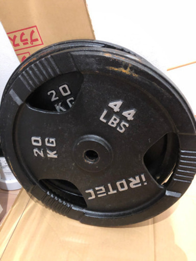 アイロテックバーベルプレート20kg×2枚