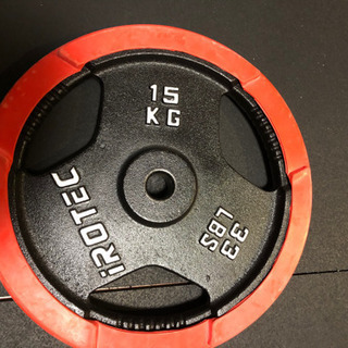 アイロテックバーベルプレート15kg×2