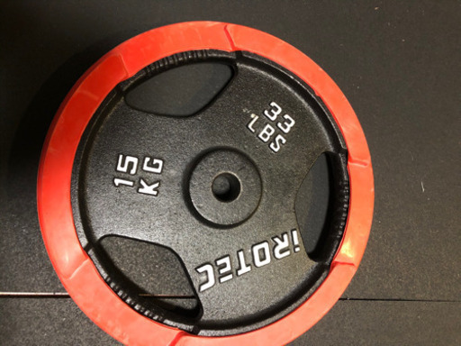 アイロテックバーベルプレート15kg×2