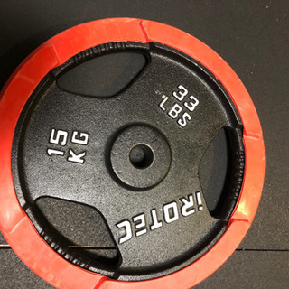 アイロテックバーベルプレート15kg×2