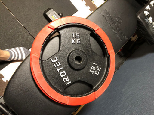 アイロテックバーベルプレート15kg×2