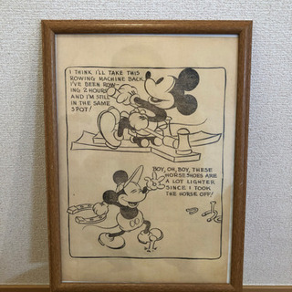 ミッキーのアート　額入りの画像