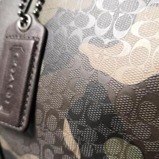 【新品・未使用品】 COACH　コーチ　迷彩　ボストンバッグの画像