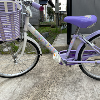 キッズ用自転車 うすい紫 20インチ